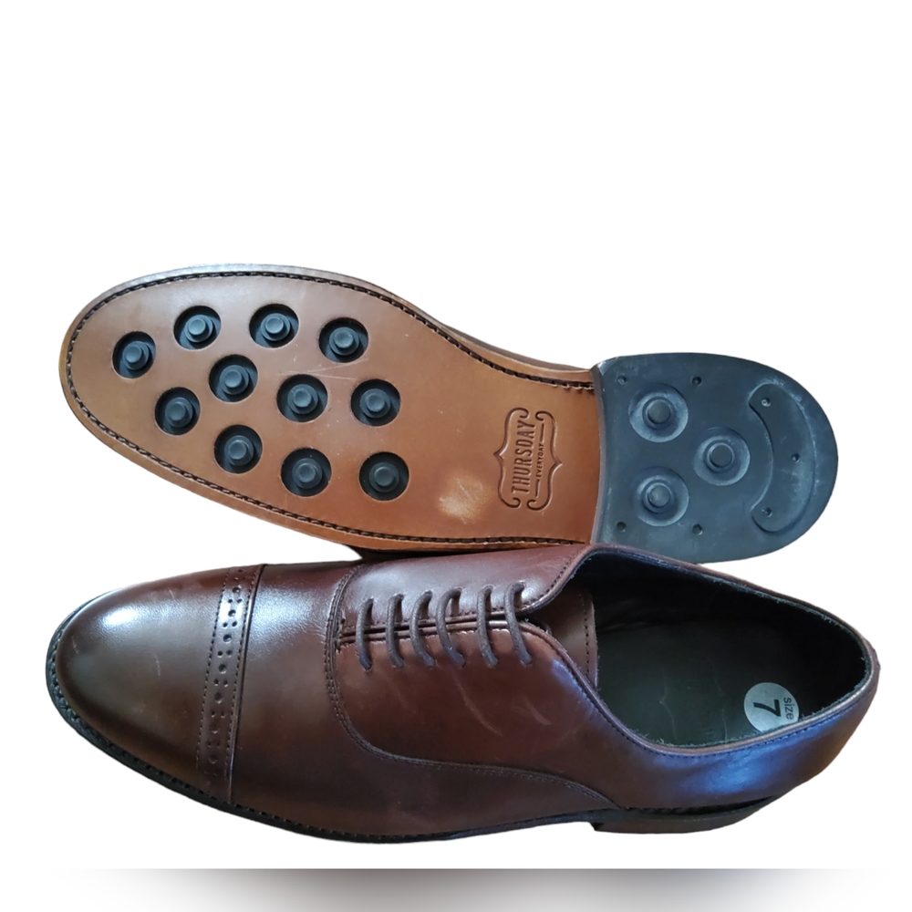 Thursday Boot Co. Executive Cap Toe Oxford Men's Dress Shoes Size 7 Brown New